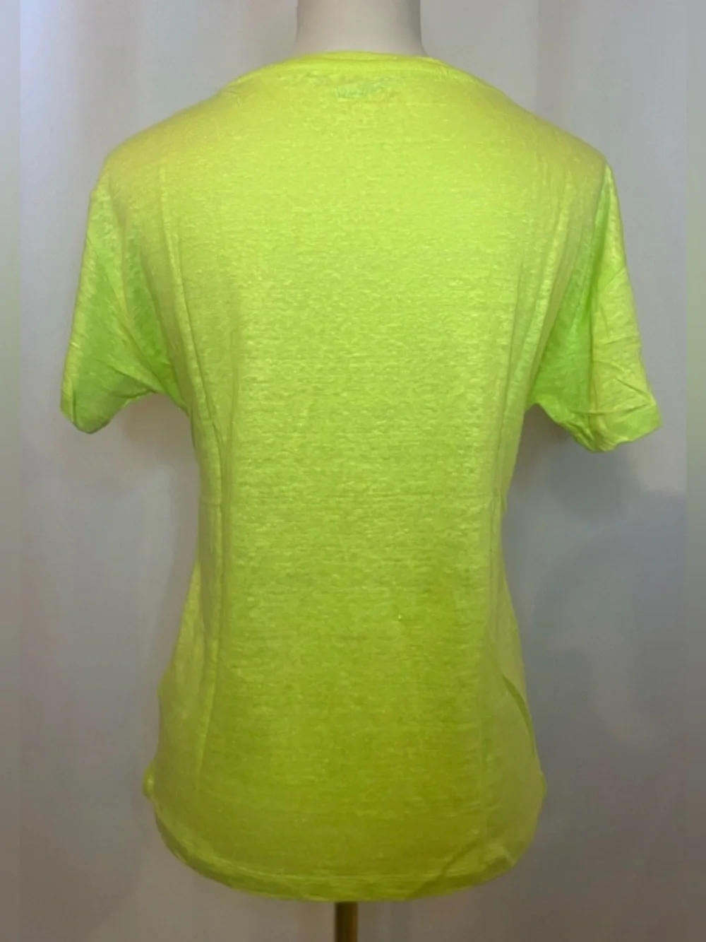 J.Crew Relaxed linen T-shirt in neon daffodil